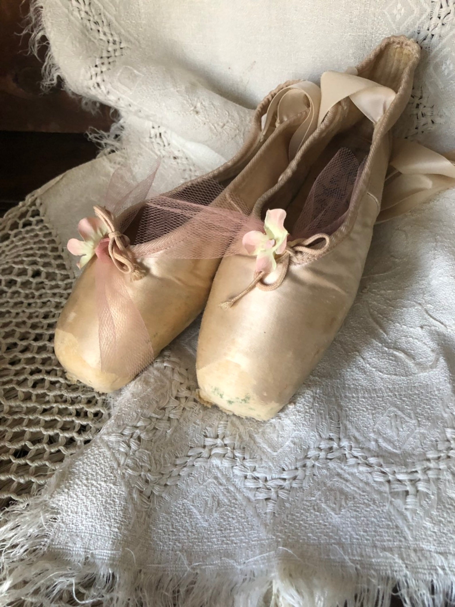 vintage ballet toe slippers