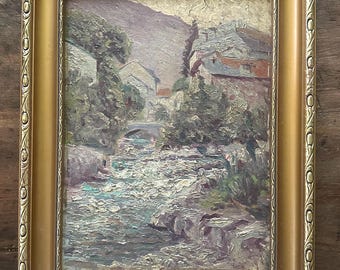 Vintage French Landscape Painting