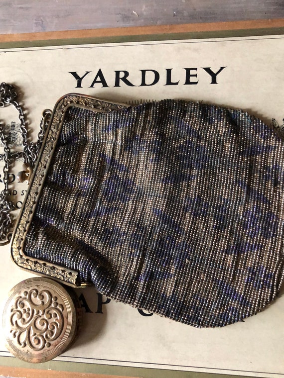 Edwardian Metal Beaded Handbag