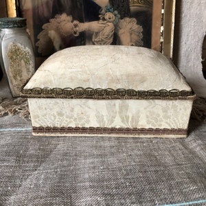 Beautiful Silk Brocade Dresser Box