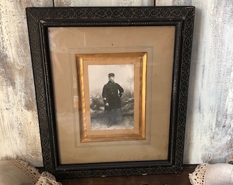 Antike französische Fotografie - Militär 1875