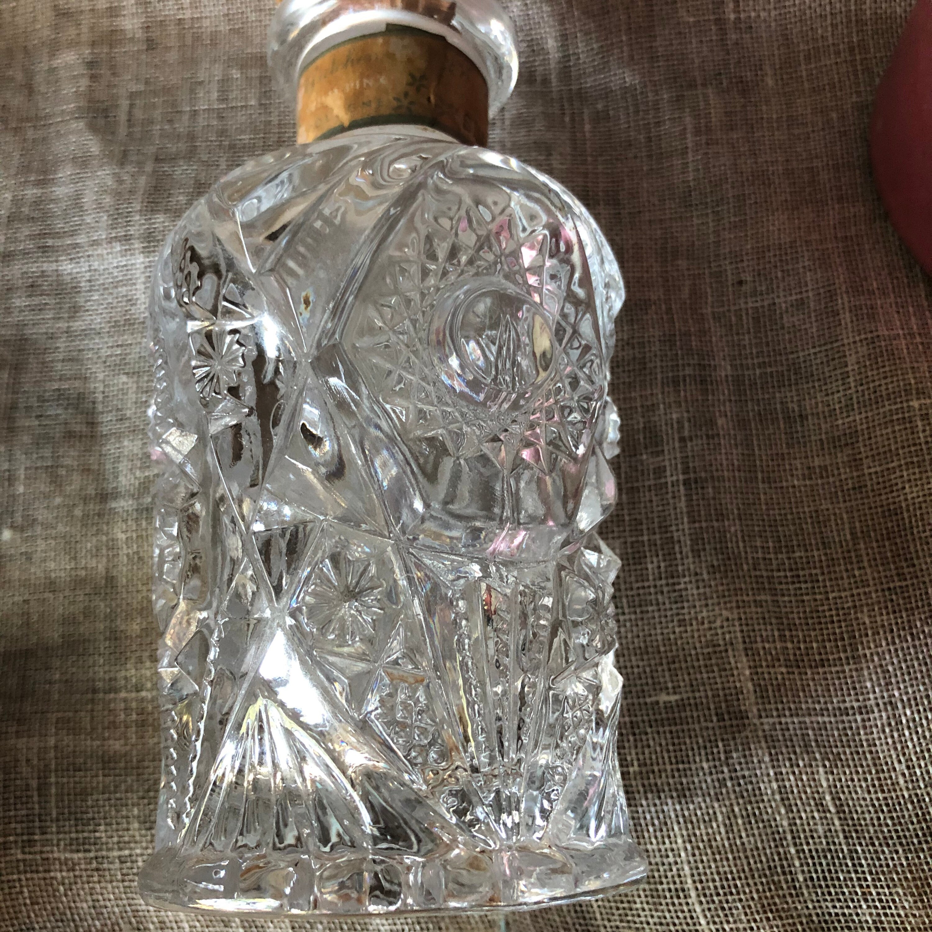 Stunning Glass Cologne Bottle Original Tag Etsy 日本