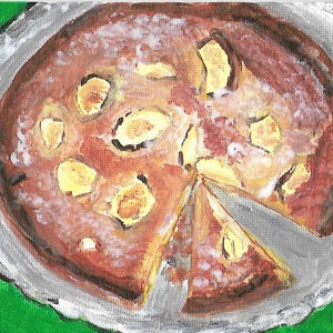 Tarte aux Pommes Apfeltörtchen Digital Download Kunstdruck Wand Kunst Geschenk