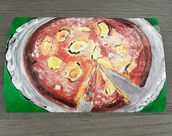 Tarte aux Pommes Tarta de manzana Comida Hornear Foto Impresión Pintura Regalos