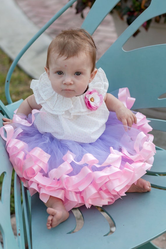 Purple and Pink Tutu for Baby Girl, 1st Birthday Girl Unicorn Baby Dress, Baby Birthday Dress for Toddler Princess, Newborn - Size 12 T21C Il_570xn