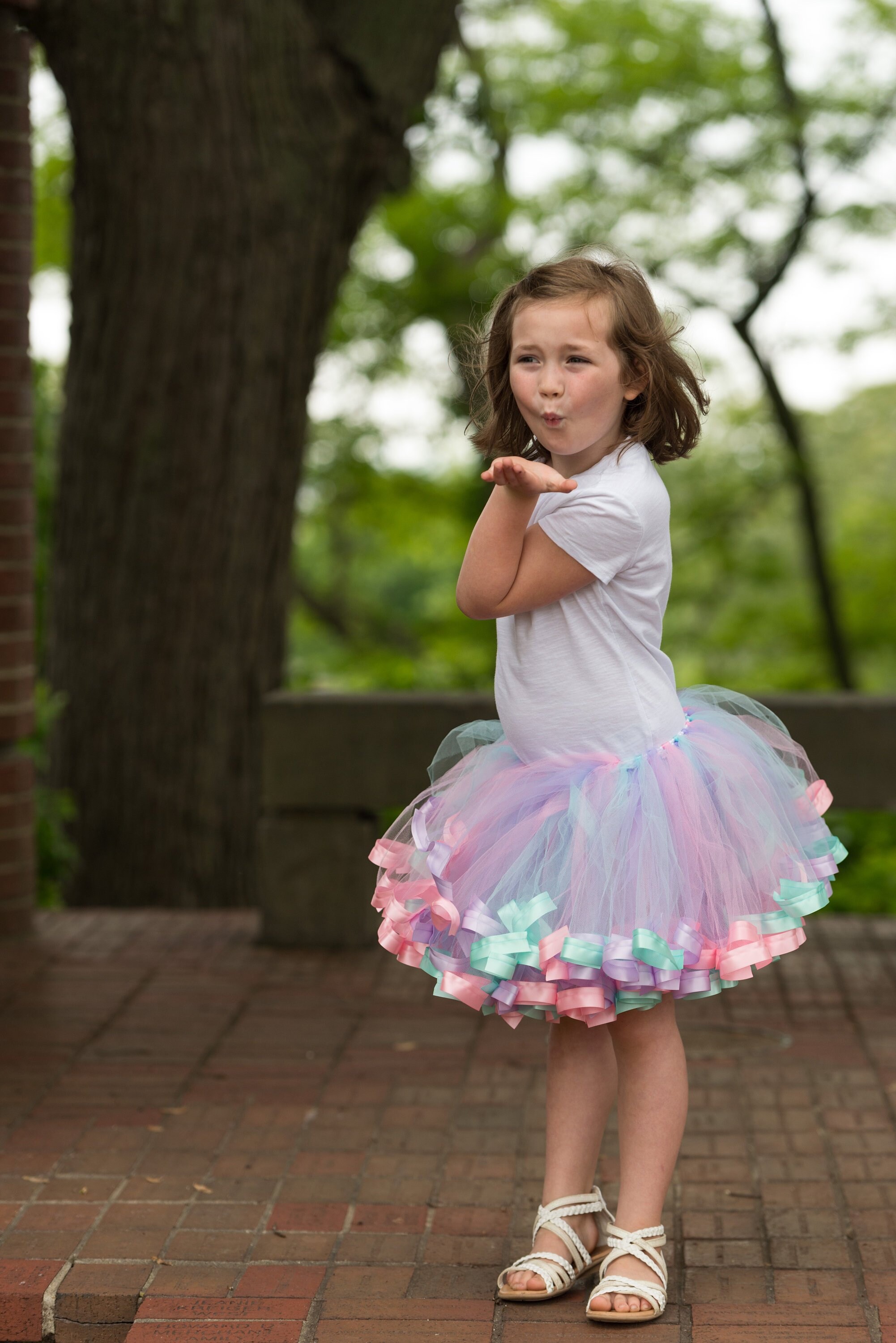 Pastel Rainbow Tutu Theme Birthday 