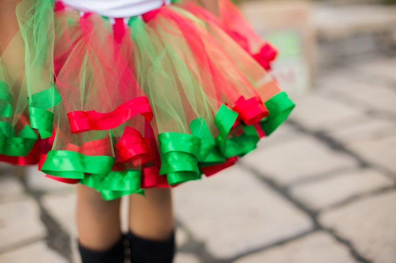 Strawberry Tutu Dress for Girls Dance Outfits Red and Green Dress for Toddler Little Girl Tulle Skirt for Kids Size 12 T16A Newborn