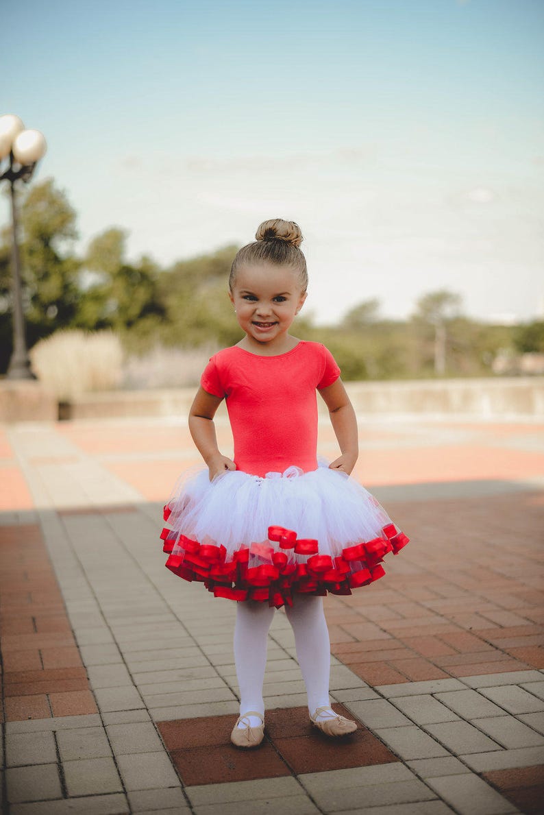red and white tutu skirt