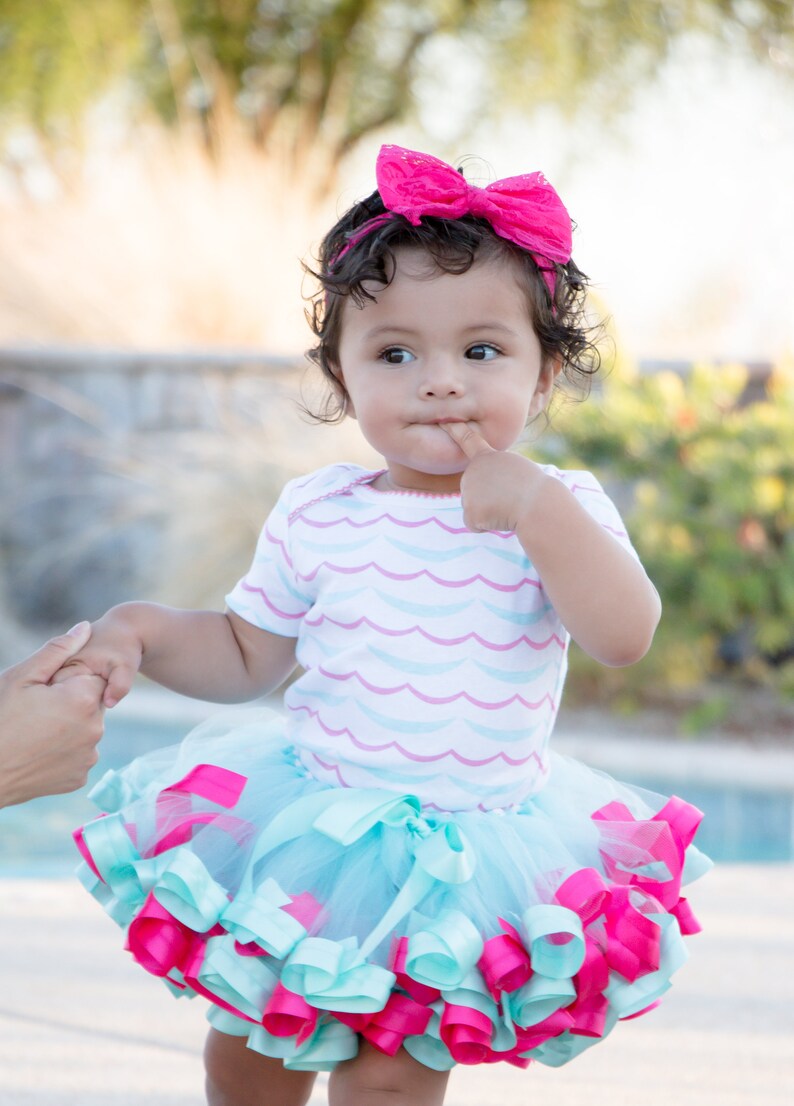Pink and Blue Tutu Baby Clothes for Girls Ballerina Outfit Etsy