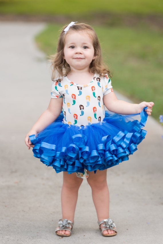 Blue Tutu for Toddler Tulle Skirt, Blue Flower Girl Dress Wedding