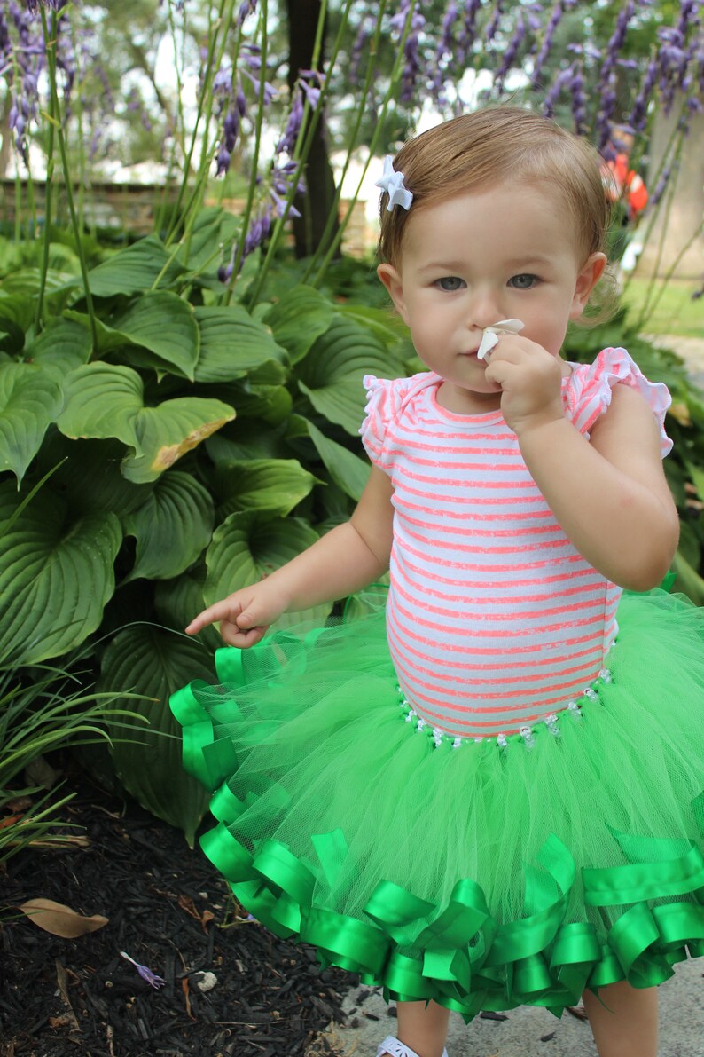 Green Tutu for Girls Tulle Skirt Baby Girl Tulle Dress Girls Etsy
