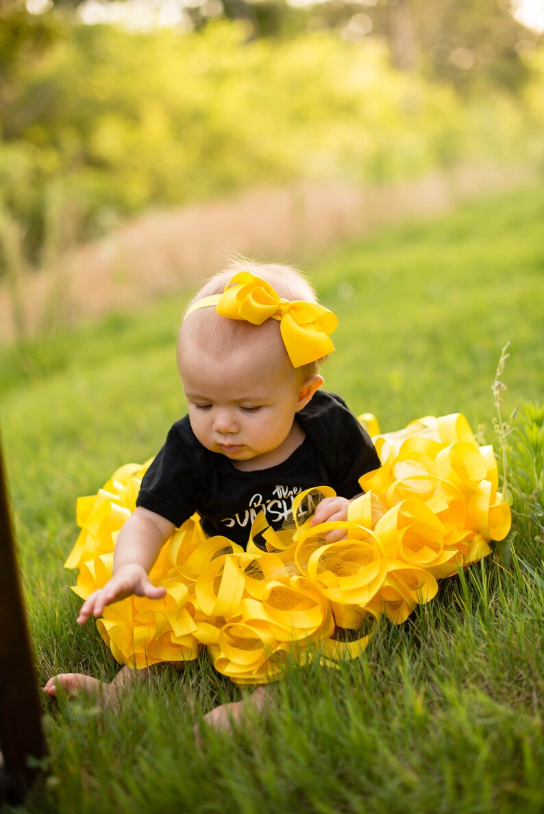 Yellow Tutu Skirt for Toddler Baby Dress Wedding Flower Girl Etsy