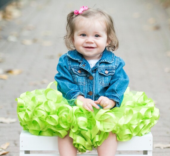 baby girl green tutu