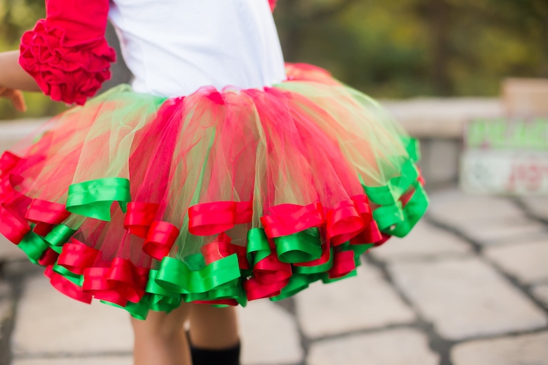 Strawberry Tutu Dress for Girls Dance Outfits Red and Green Dress for Toddler Little Girl Tulle Skirt for Kids Size 12 T16A Newborn