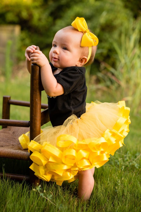 yellow tutu baby