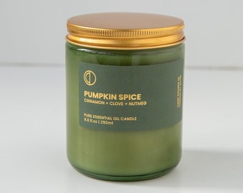 Pumpkin Spice (Cinnamon + Clove + Ginger) | Green Jar Candle