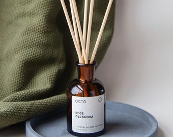 Midnight Breeze (Rose Geranium + Patchouli) Reed Diffuser