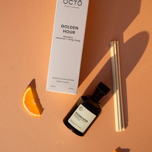 Gouden uur (mandarijn + patchoeli + ylang-ylang) rietverspreider