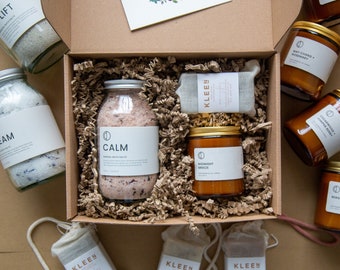 Bath salts + Soap bar + Candle Gift set