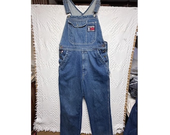 Peto vaquero vintage Chaps Ralph Lauren talla 36 para hombre, color azul, estilo carpintero.
