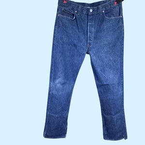 Vintage 1994 Levis 501xx Men's 38x32 Blue Denim Straight Leg Button Fly USA 90s