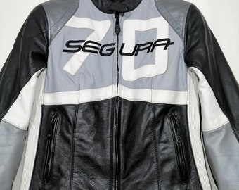 Chaqueta moto SEGURA 70 de SEGUNDA MANO fabricada en Francia talla S para mujer