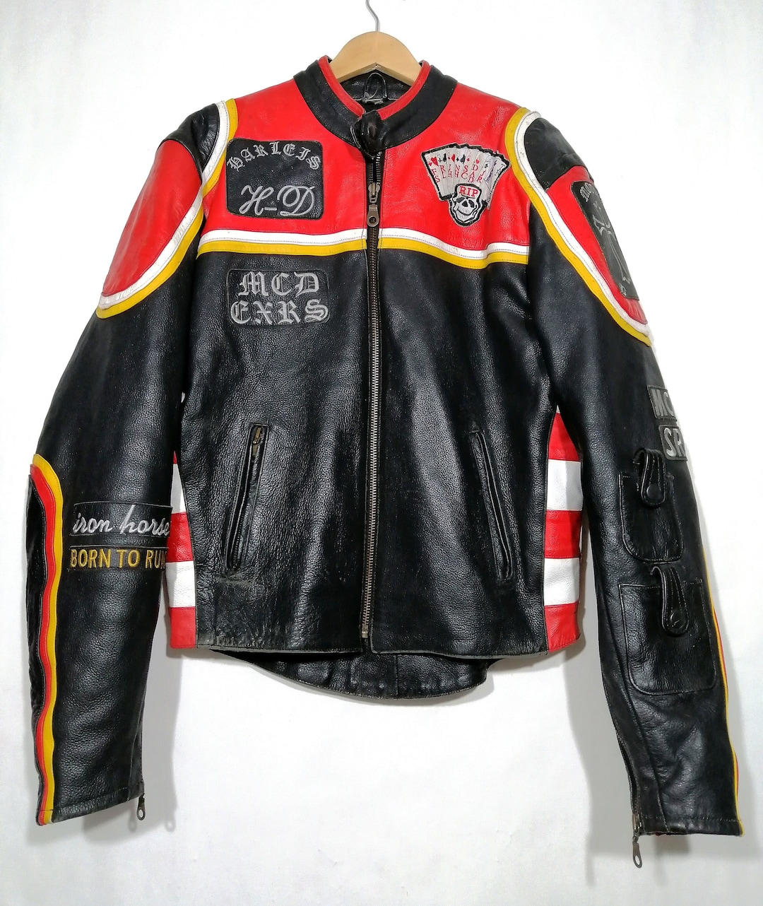 SEGUNDA MANO Increíble Jacket De Moto Style Harley Davidson Custom