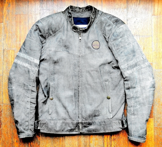 SECOND HAND Genuine Triumph Urban Leather Jacket Cafe Racer Style
