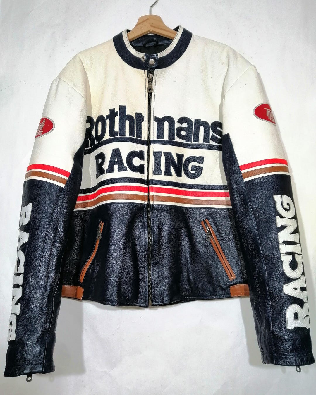 Rothmans Rally Jacket Second-hand Vintage 2000s Racing Urban Leather Jacket Rothmans Team ...