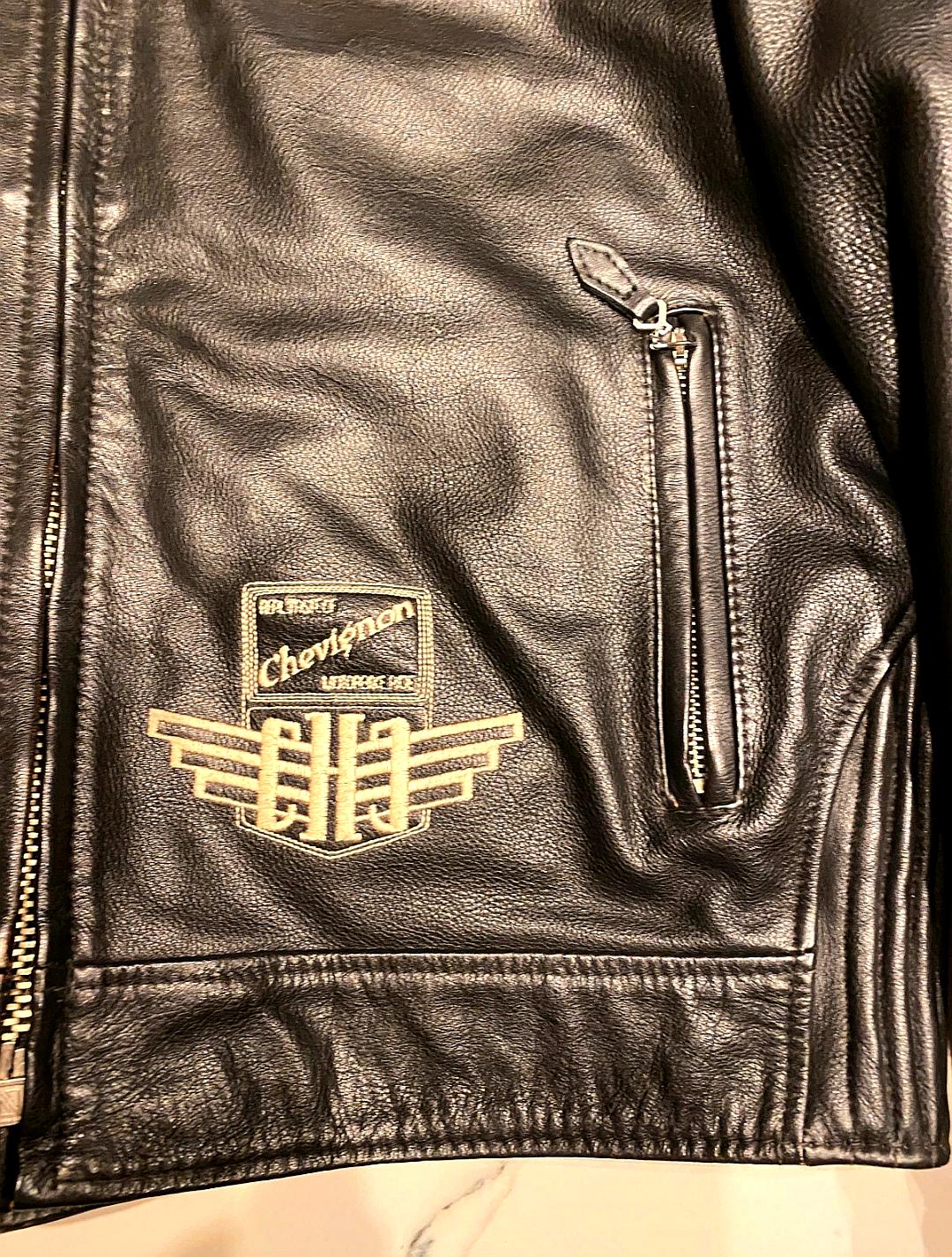 90s 本革 CHEVIGNON Leather jacket SECOND HAND Vintage 90's Original Chevignon Limited Edition