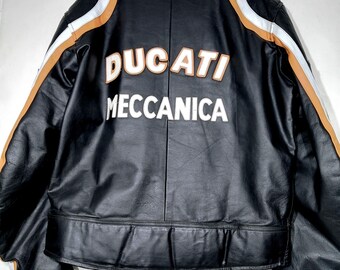 Chaqueta De Moto Meccanica Edition Ducati Style “cafe Racer” for