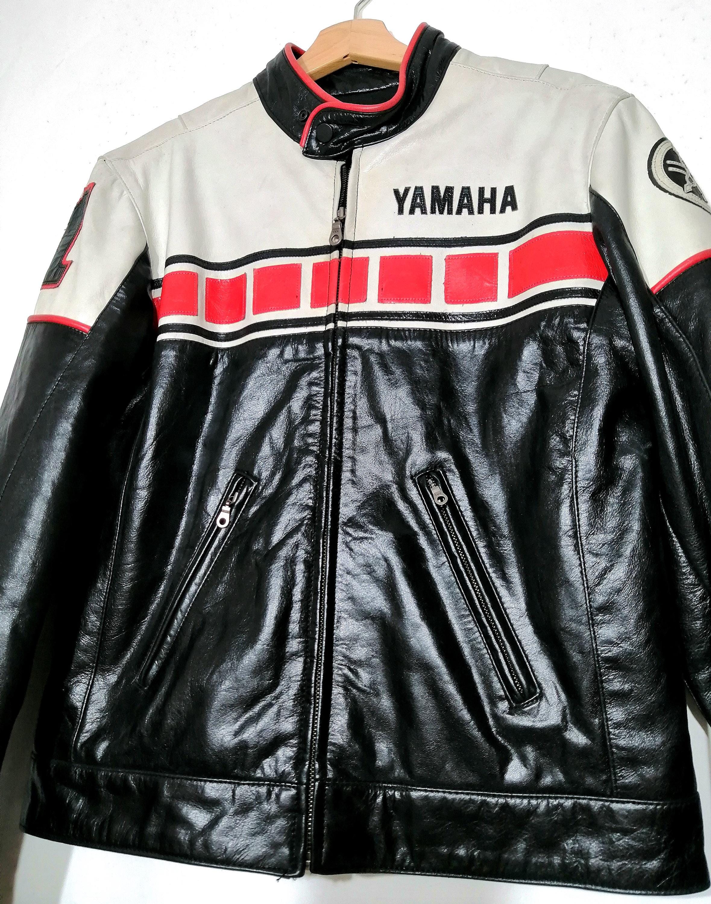 Leather Jacket Unisex Oficial Yamaha Edition 50 Aniversario Alto M