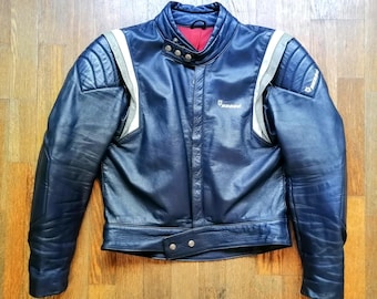 SECOND HAND Fabulous vintage Harro motorcycle jacket from the 80s women's size L