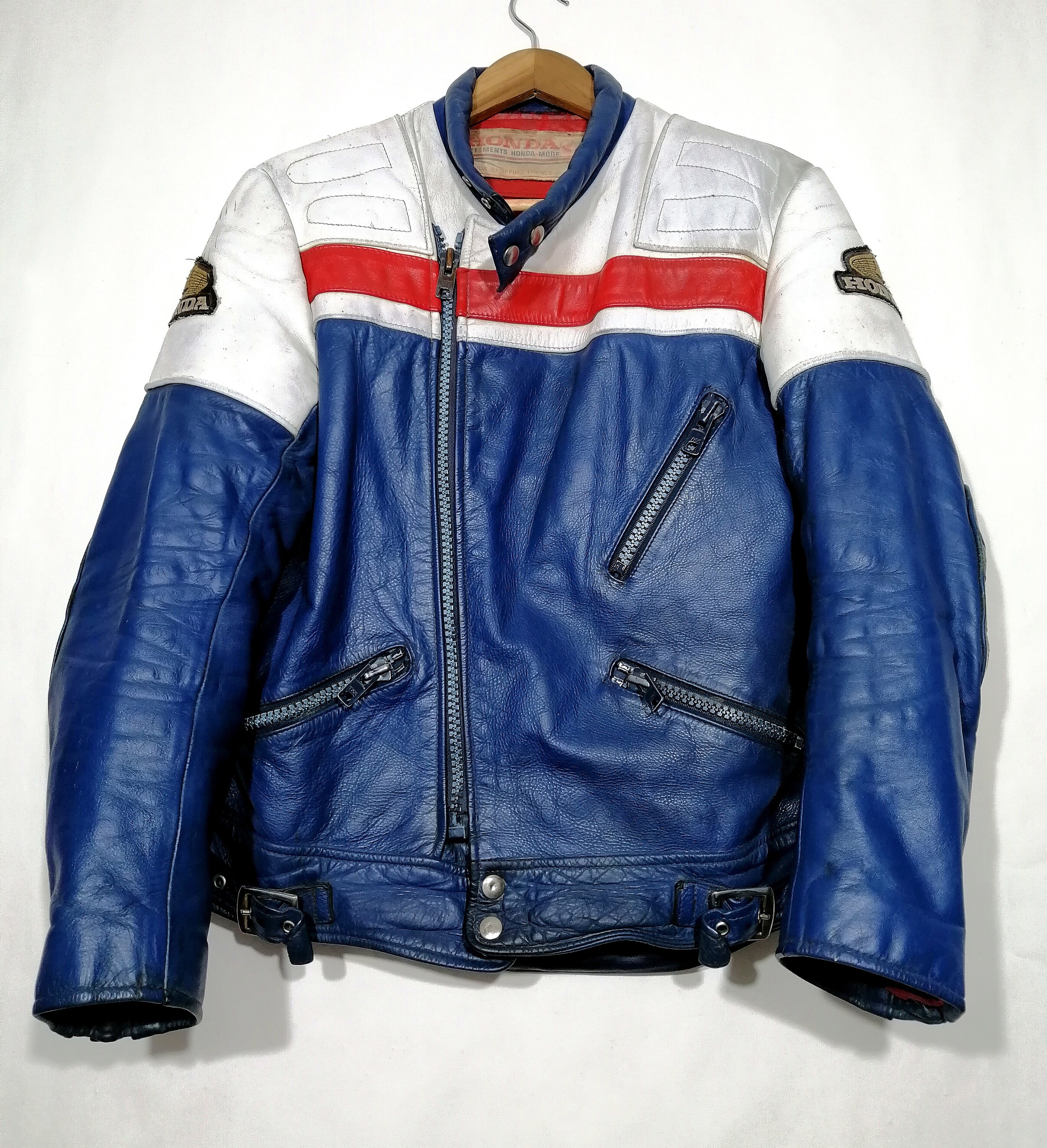 レザージャケット HONDA MOTORCYCLE KOREA Honda Original Motorcycle Leather Jac Honda Motor Bike Sport Racing Motorcycles Riding 100