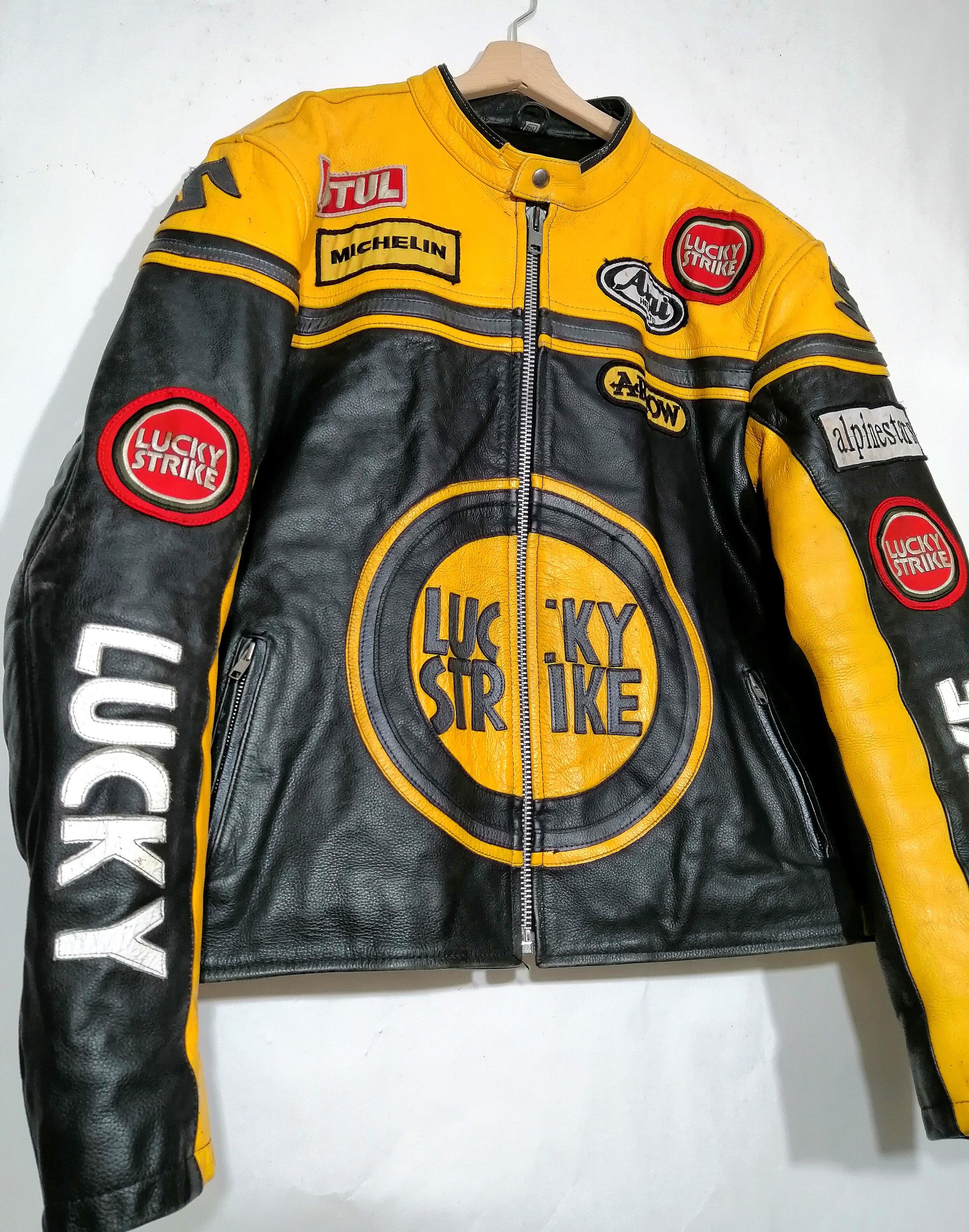 Second Hand Lucky Strike Team Edition 90s Racing Leather Jacket