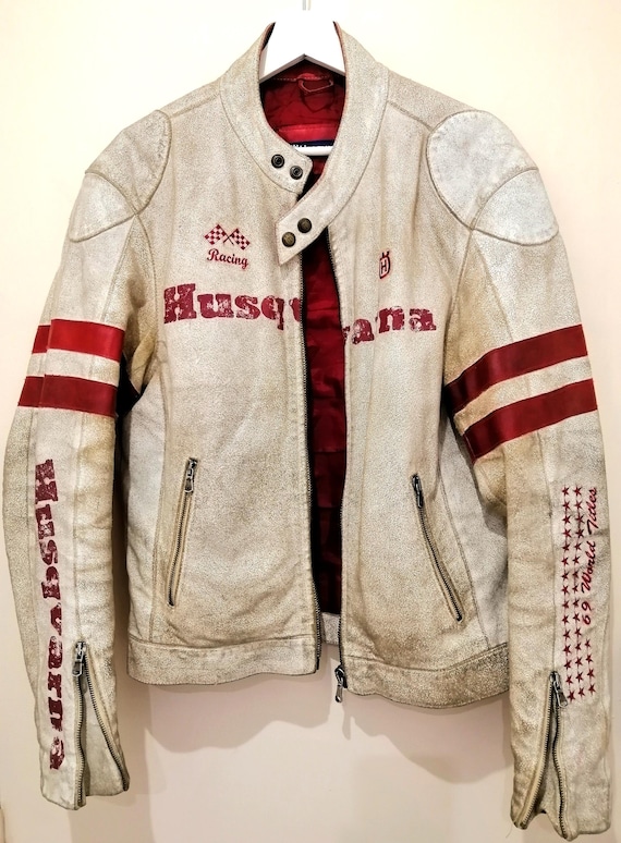 Second Hand Men's Original 90s Husqvarna Urban Agged Leather