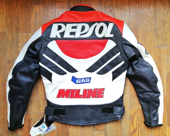 Fabulous 90s Racing Motorcycle Jacket NEW With Tags Honda Repsol
