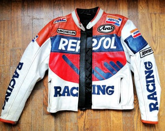 Vintage 1987 Indy L Pro Fit Jacket Chesty Potato Chips Black