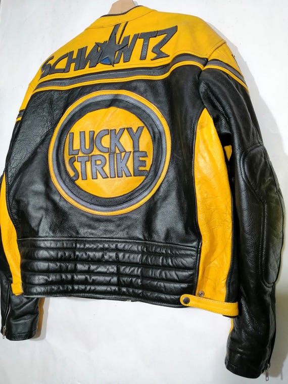 Second Hand Lucky Strike Team Edition 90s Racing Leather Jacket