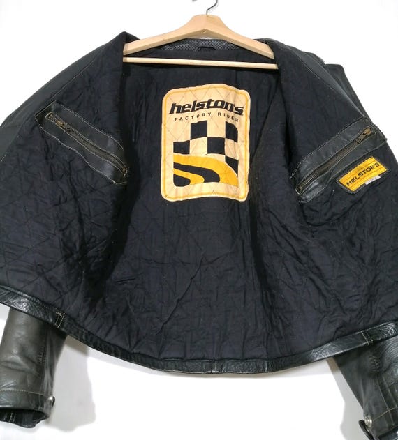 Leather Jacket Helston's Original Vintage 80's Style Mano 