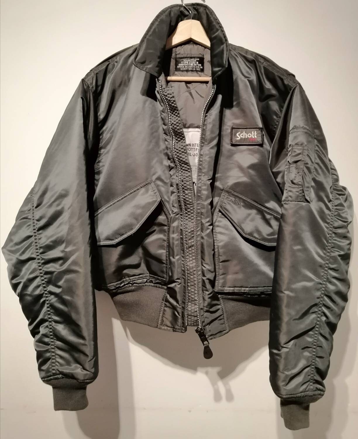 SECOND HAND Mythical Schott Flight Bomber Jacket From the 90s - Etsy
