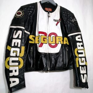 SEGUNDA MANO Chaqueta style biker SEGURA 70 retro from the years 90 Talla small for women