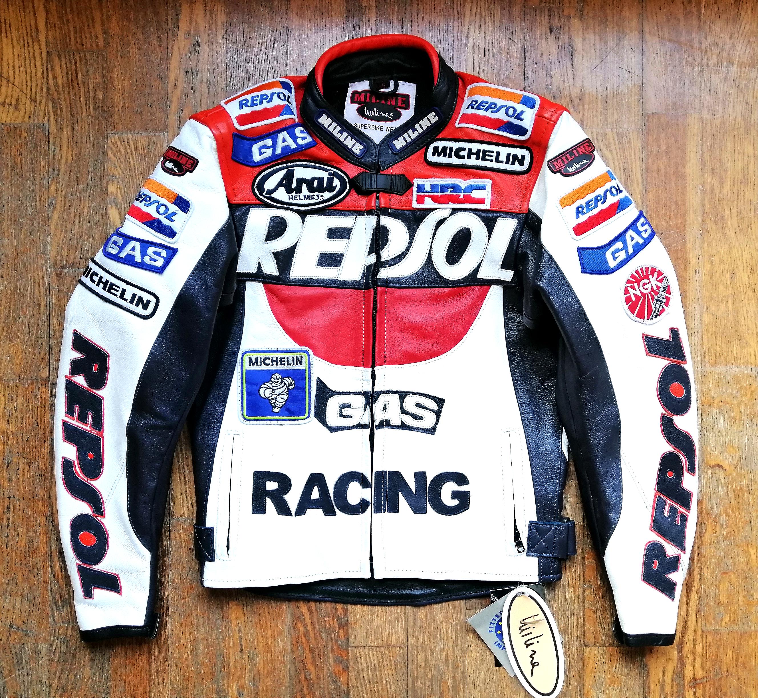 Fabulous 90s Racing Motorcycle Jacket NEW With Tags Honda Repsol