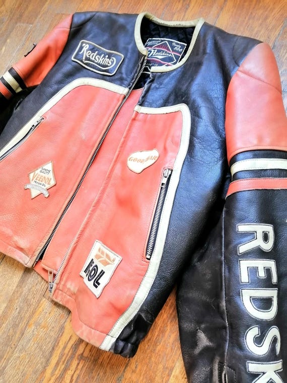 SECOND HAND High Quality Vintage Redskins Biker Cafe Racer Style