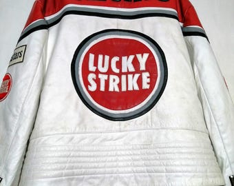 中古 Lucky Strike チームエディション 90年代 レーシングレザー