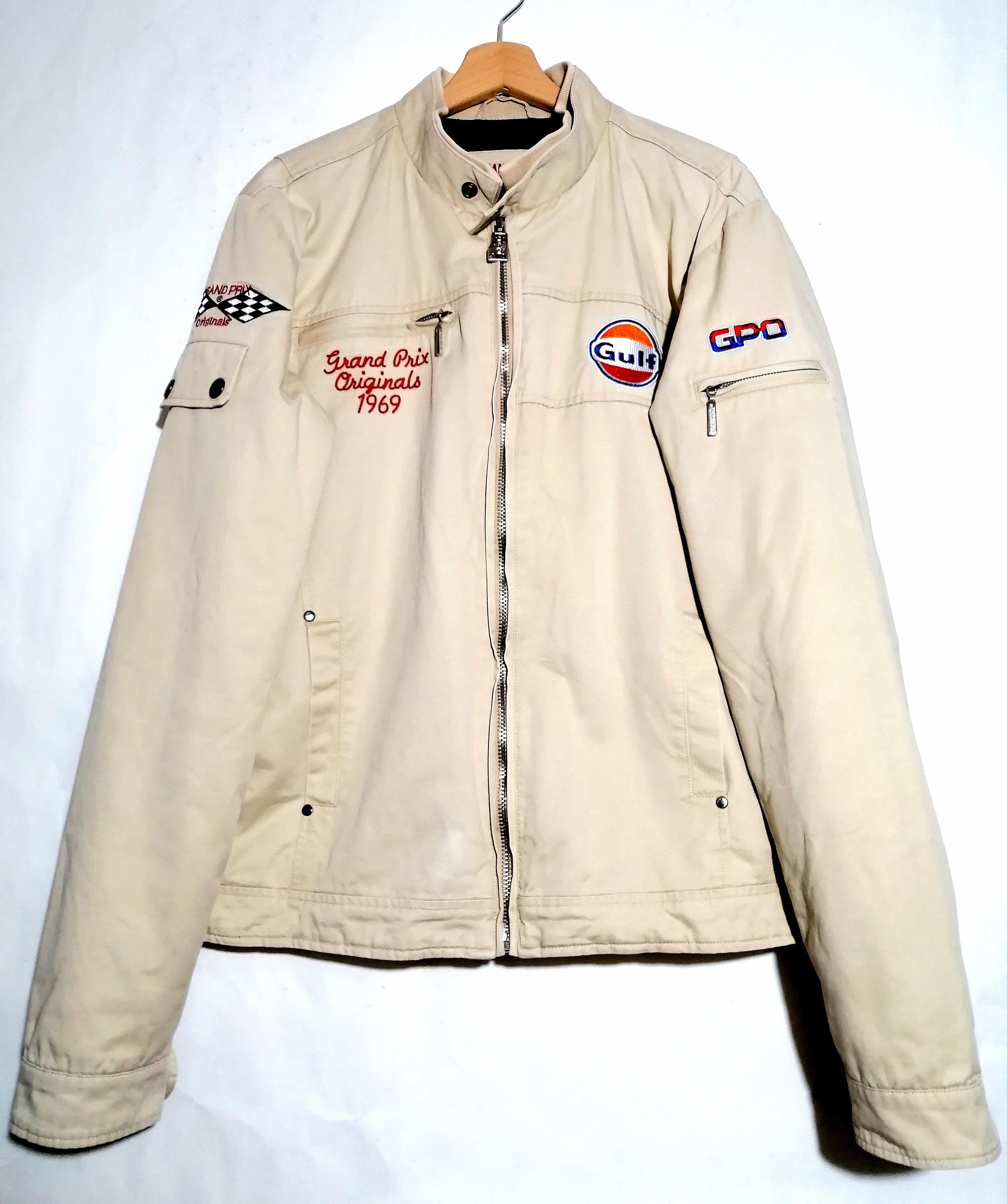 Gulf レースジャケット ホワイト Gulf racing jacket - Etsy 日本