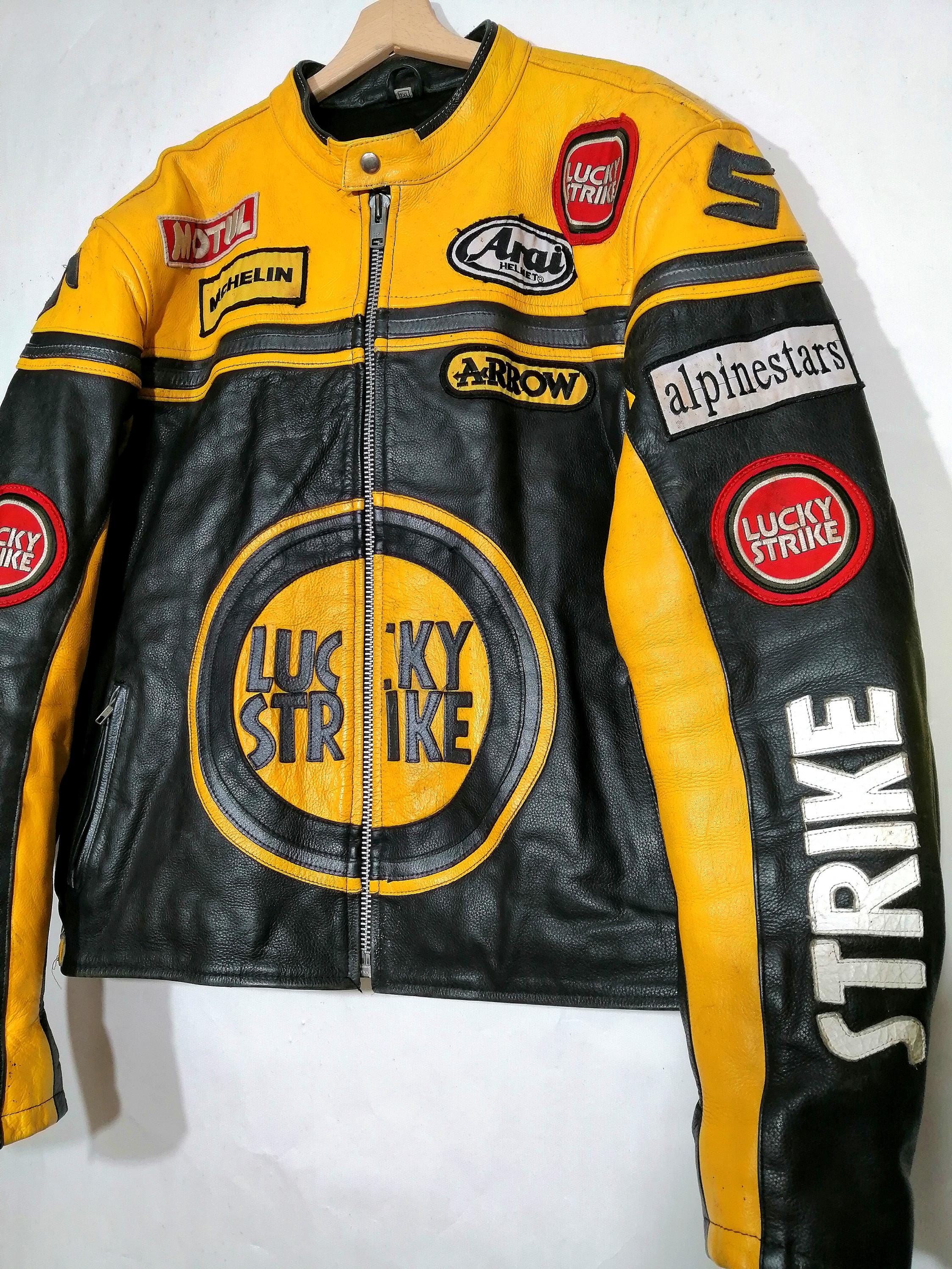 Second Hand Lucky Strike Team Edition 90s Racing Leather Jacket