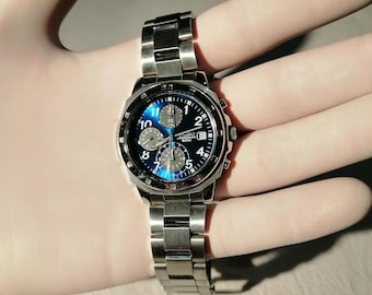 SECOND HAND Genuine Seiko steel watch