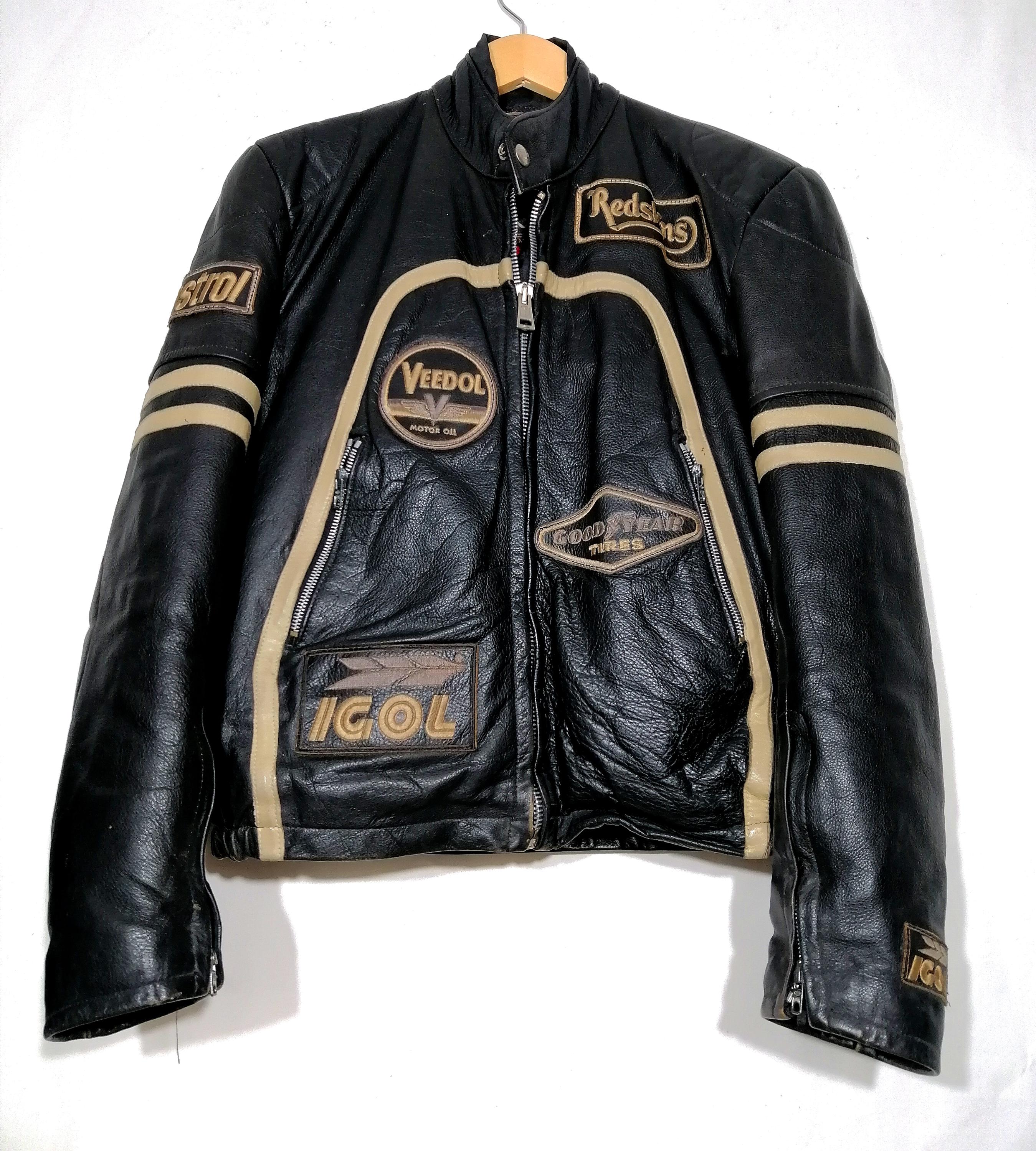 Segunda Mano Chaqueta De Cuero Biker Vintage Estilo Original Cafe Racer Hombre S/Metro Mujer L Unisex Black Small Etsy - Motardgermany