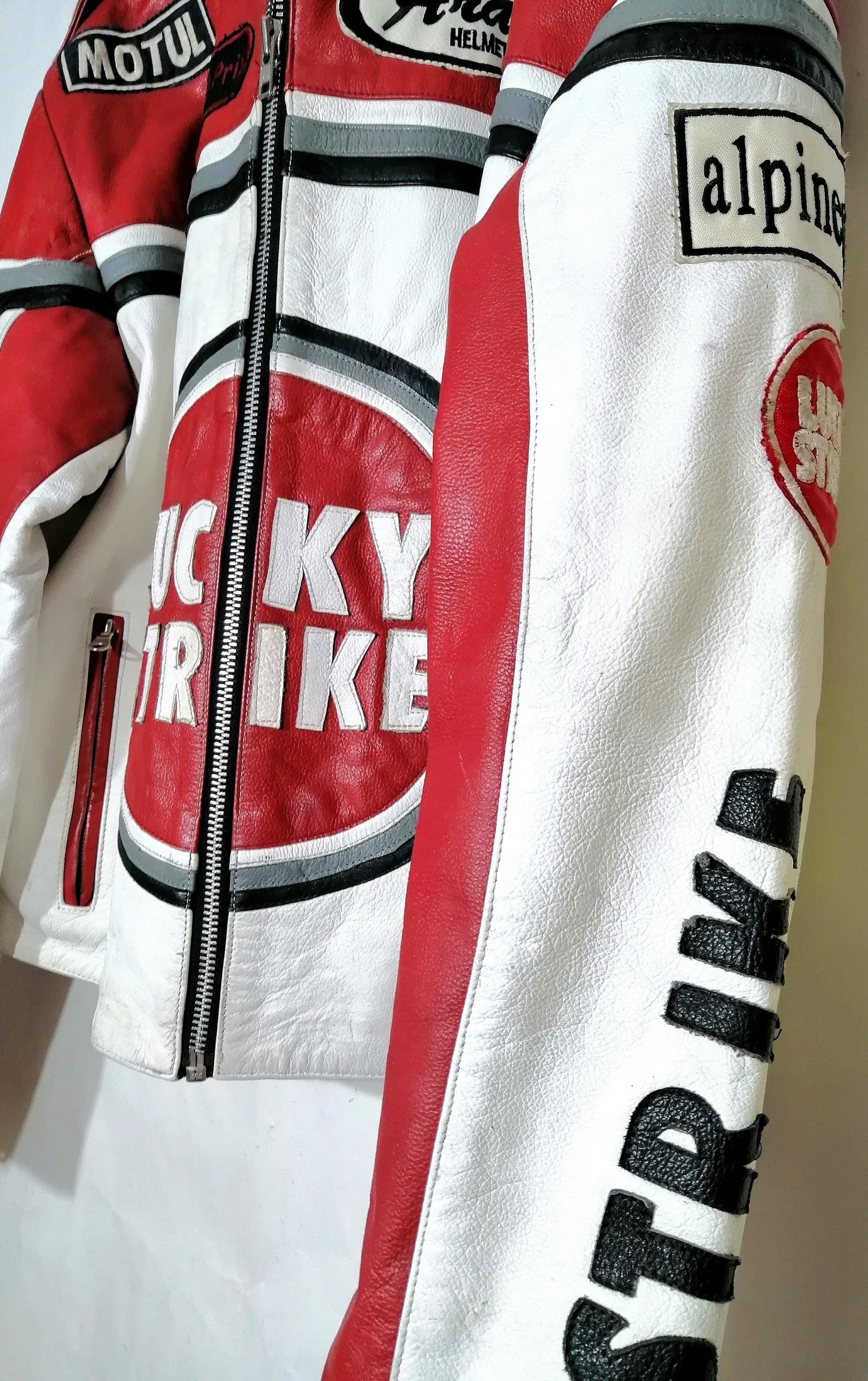 中古 Lucky Strike チームエディション 90年代 レーシングレザー